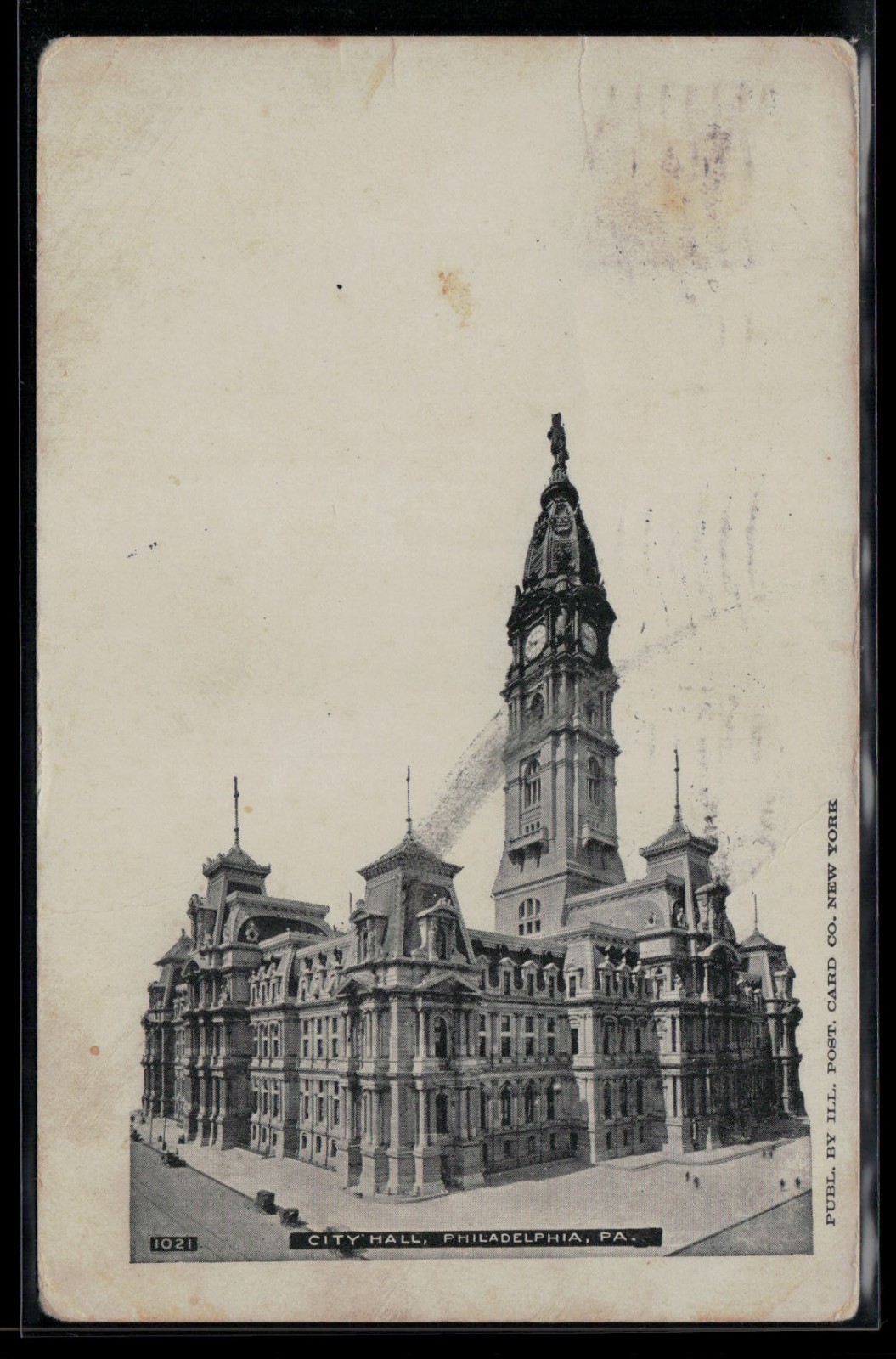 Postcard City Hall Philadelphia, Pa. Posted 1907 to Allenwood Pa. Undivided Back Postcard City Hall Philadelphia, Pa. Posted 1907 to Allenwood Pa. Undivided Back