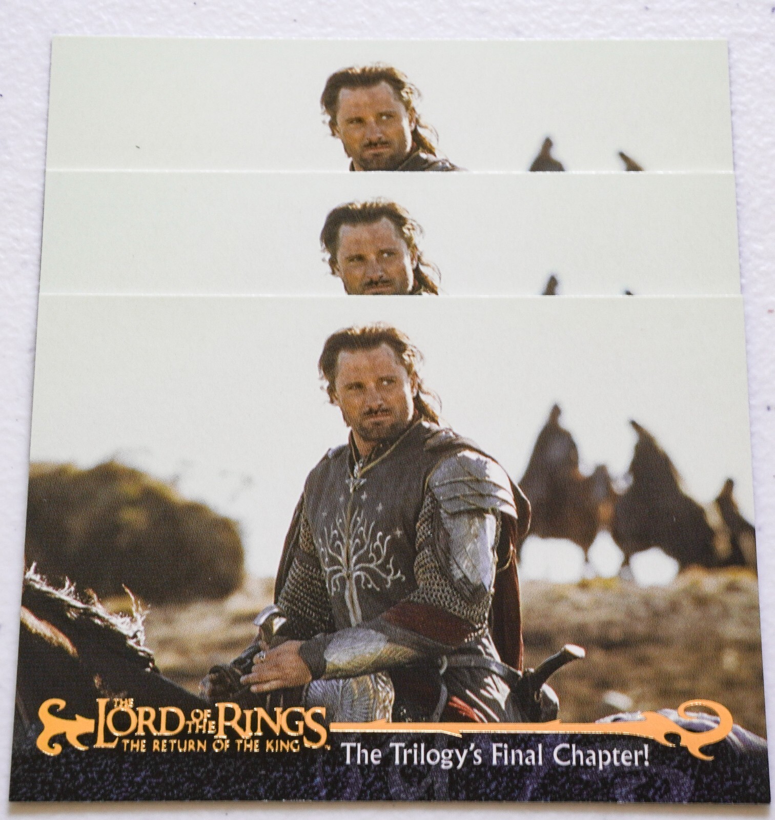 3- RARE Topps 2002 Lord of the Rings Trilogy Return of the King Promo Cards