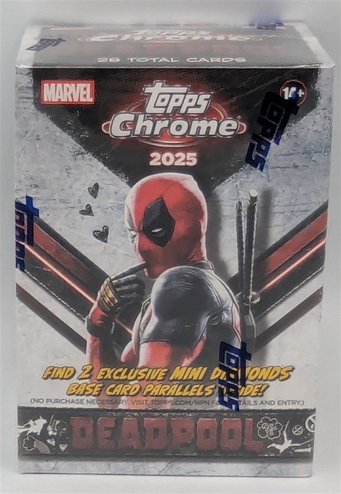 Factory Sealed Blaster Box 2025 Topps Marvel Deadpool Trading Cards