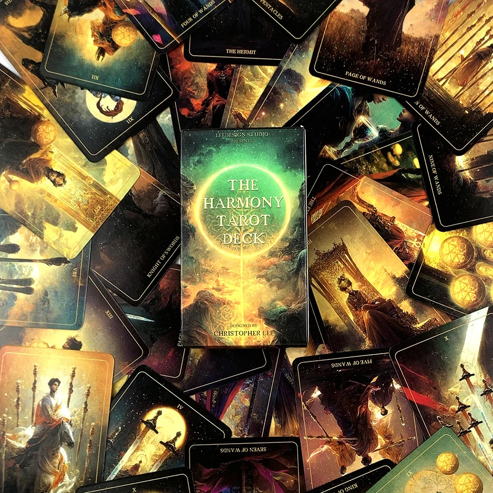 Harmony Tarot Deck – 78 Cards 10.5x6.2cm (4.1x2.4") Divination Game Tools
