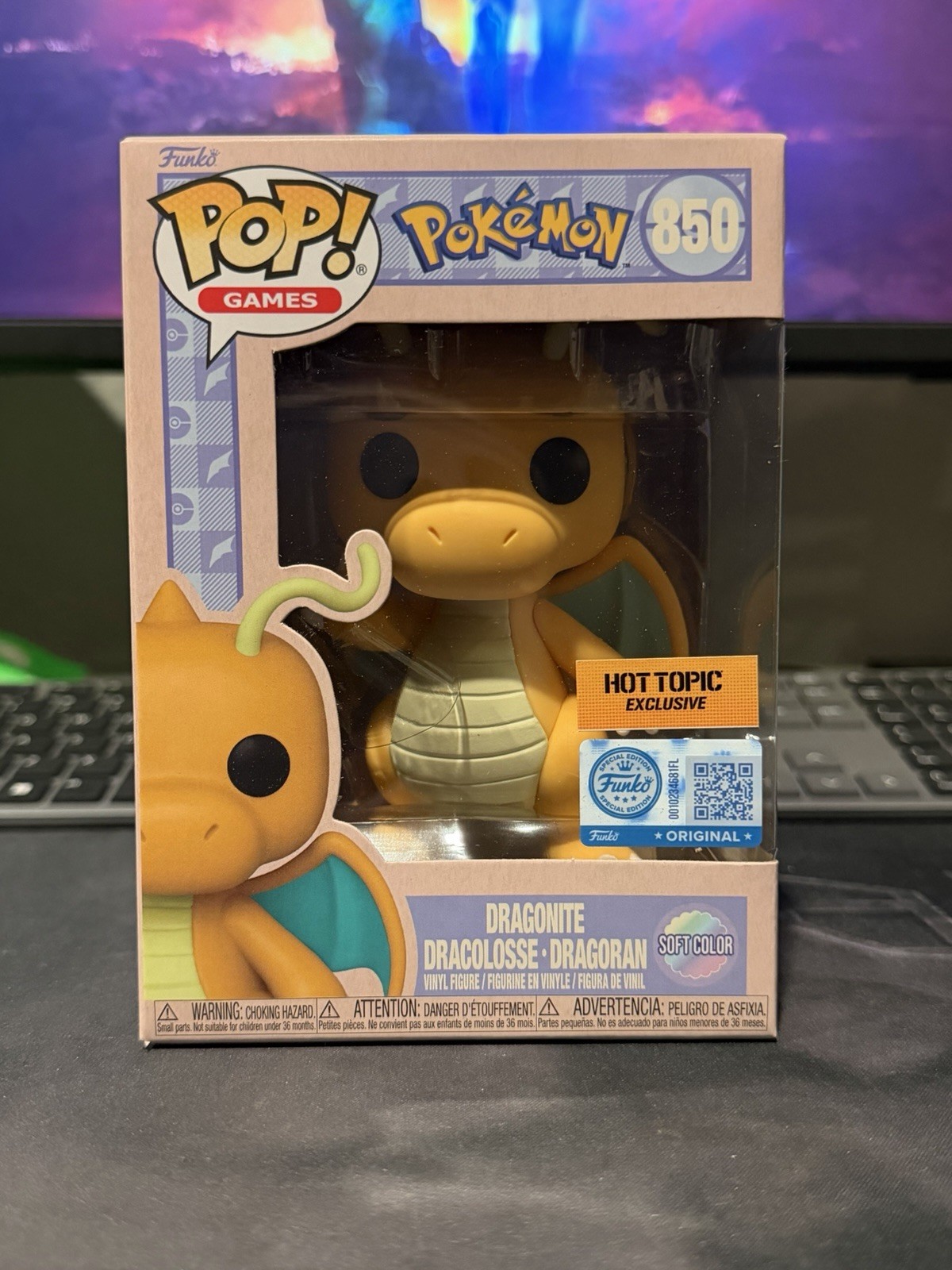 Pokemon Dragonite Funko Pop Soft Color Exclusive #850 Ships W/ Soft Protector Pokemon Dragonite Funko Pop Soft Color Exclusive #850 Ships W/ Soft Protector