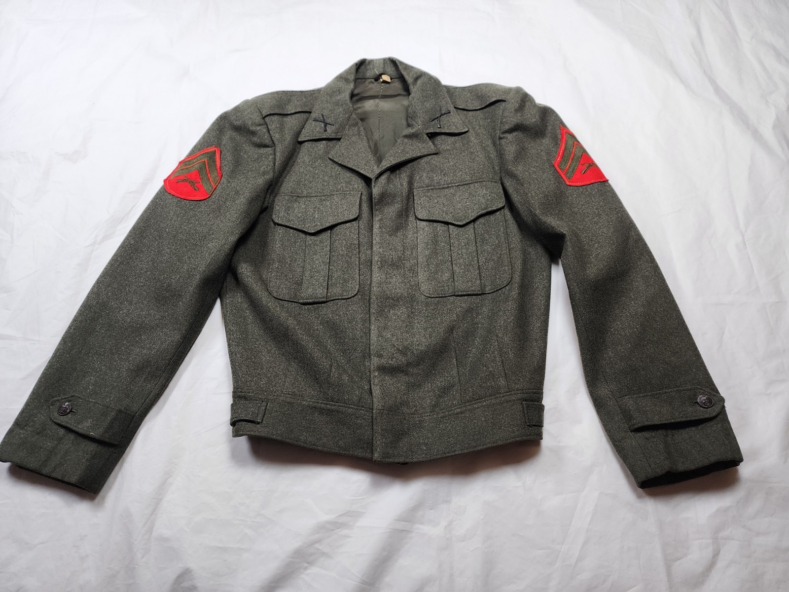 VTG US Marine Corps USMC Wool Vandegrift Coat Jacket Oive Green Size 36 ( Small) VTG US Marine Corps USMC Wool Vandegrift Coat Jacket Oive Green Size 36 ( Small)