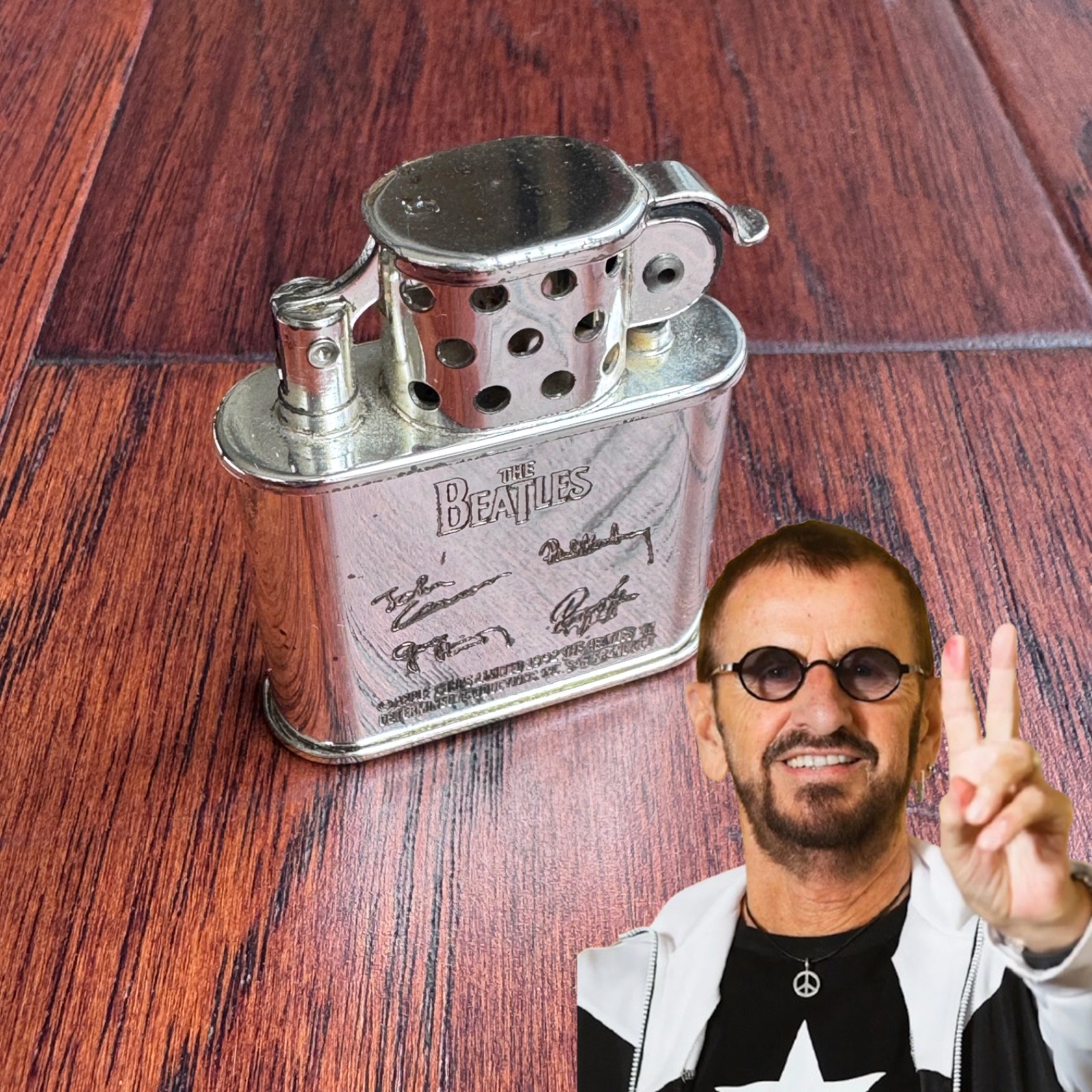 RINGO STARR Personally Owned BEATLES Autograph LIGHTER Apple * JULIEN'S * COA RINGO STARR Personally Owned BEATLES Autograph LIGHTER Apple * JULIEN'S * COA
