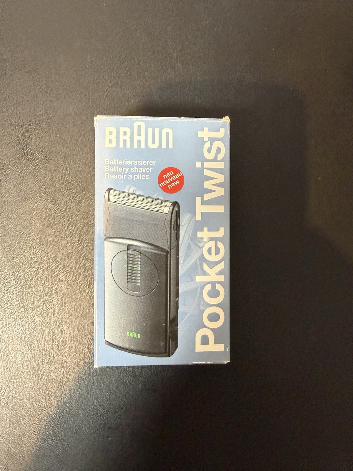 Vintage Braun Pocket Twist 350 Electric Shaver France 98 World Cup Box & Manual Vintage Braun Pocket Twist 350 Electric Shaver France 98 World Cup Box & Manual