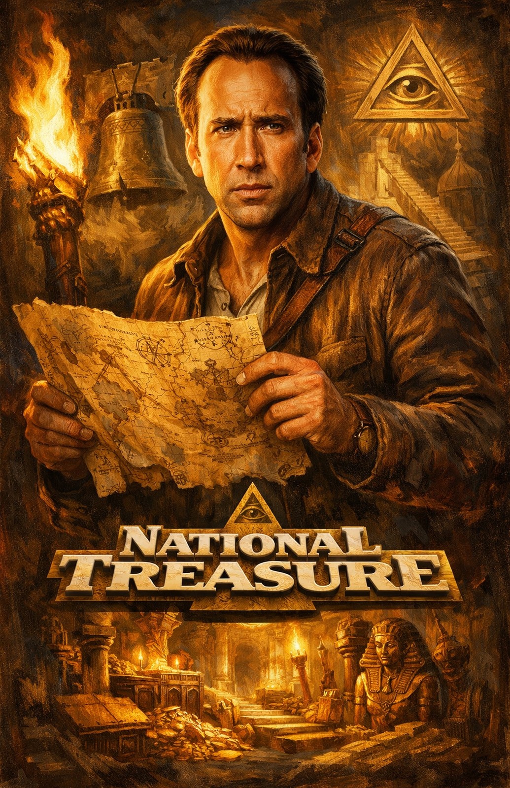 National Treasure Movie Poster Print Wall Art Home Decor Vintage Film National Treasure Movie Poster Print Wall Art Home Decor Vintage Film