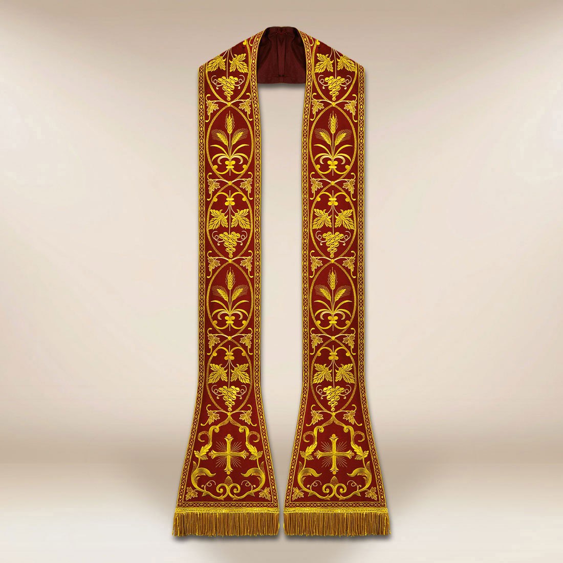 Embroidered Roman Stole Embroidered Roman Stole