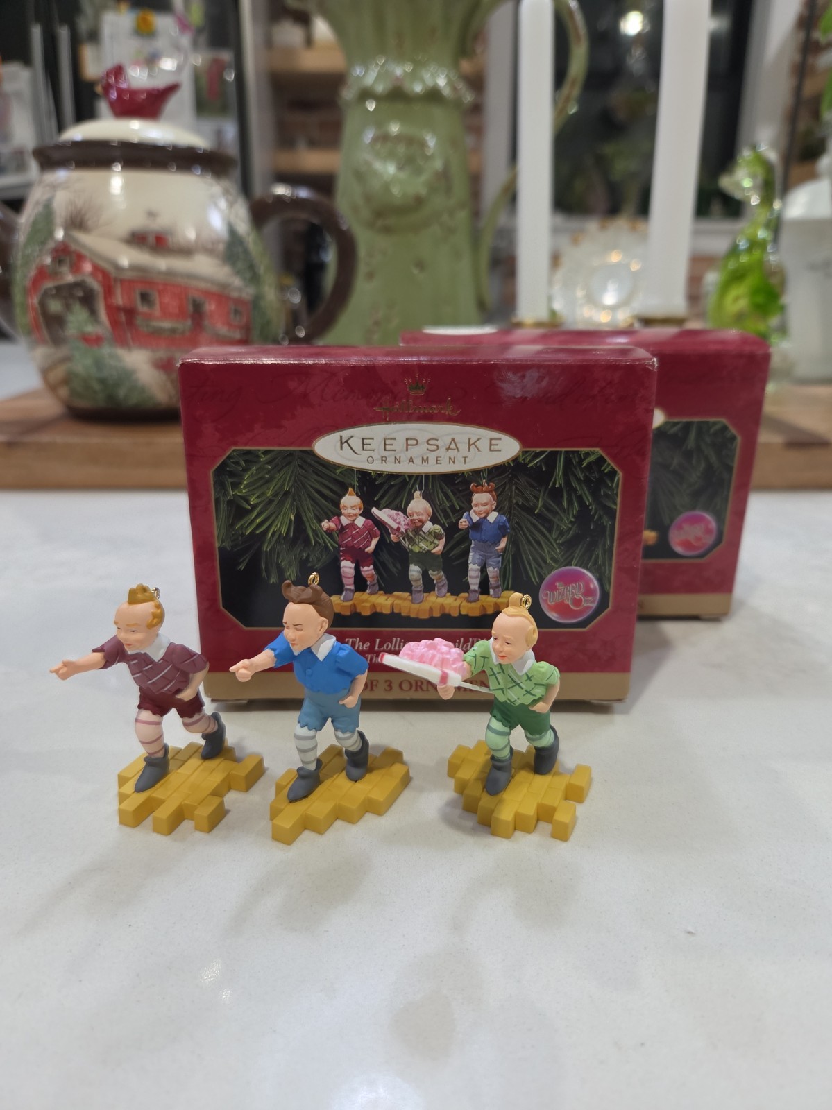 Vtg Hallmark Keepsake Wizard of Oz The Lollipop Guild Set of 3 Ornaments 1998 Vtg Hallmark Keepsake Wizard of Oz The Lollipop Guild Set of 3 Ornaments 1998