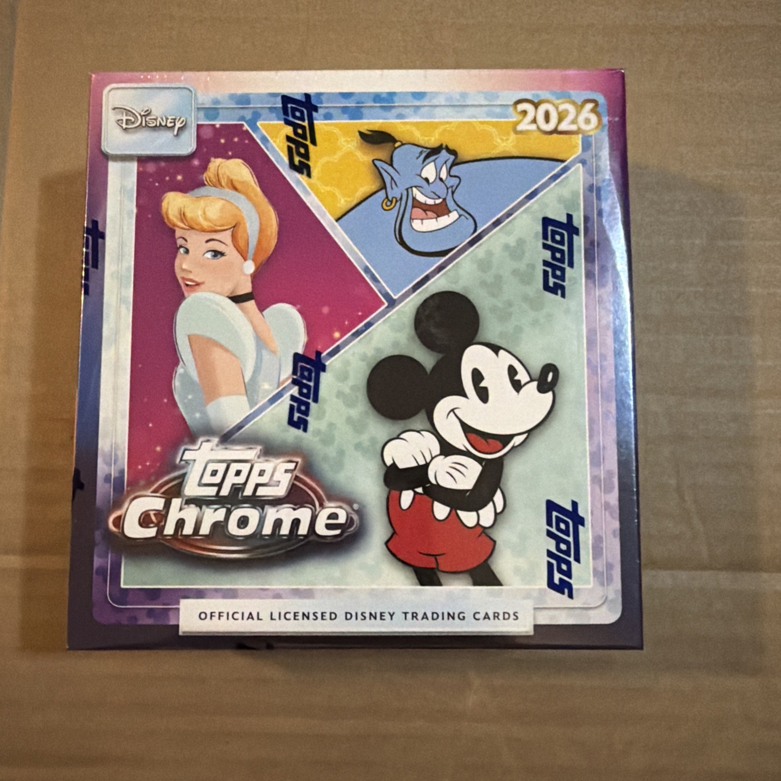 Topps 2026 Topps Chrome Mega Disney Factory Sealed Box In Hand Topps 2026 Topps Chrome Mega Disney Factory Sealed Box In Hand