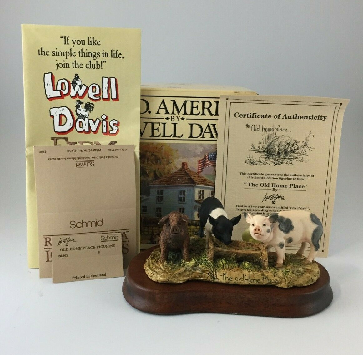 Schmid Lowell Davis RFD America The Old Home Place Limited Edition 25802 NEW Schmid Lowell Davis RFD America The Old Home Place Limited Edition 25802 NEW