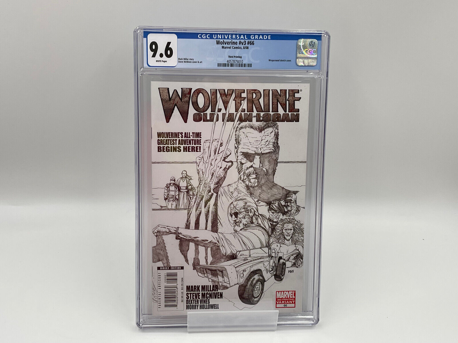 Wolverine v3 66 CGC 9.6 3rd Printing Sketch 1st Old Man Logan Marvel 2003