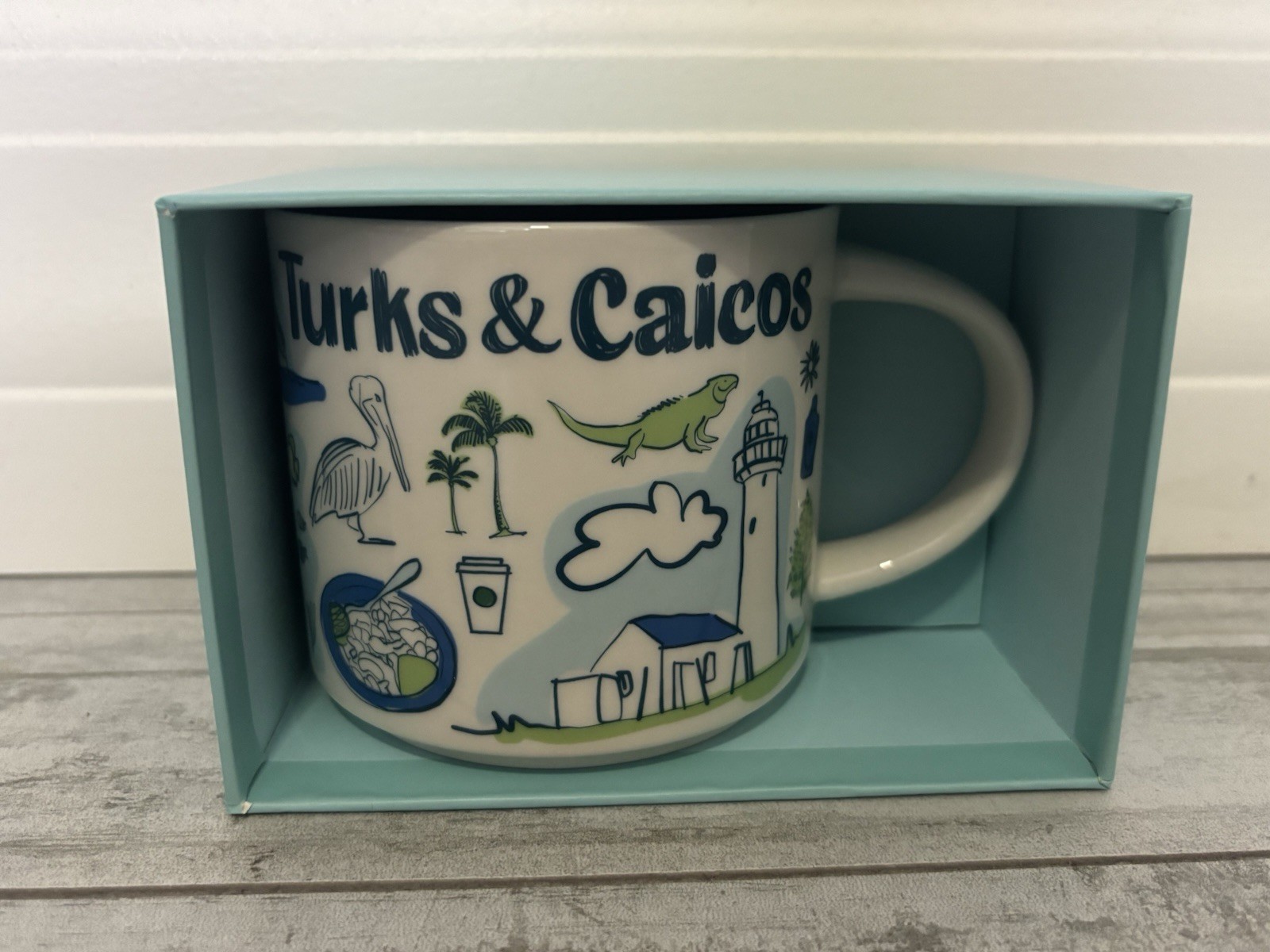 Brand New Starbucks Turks and Caicos Been There Series Coffee Or Tea Mug In Box
