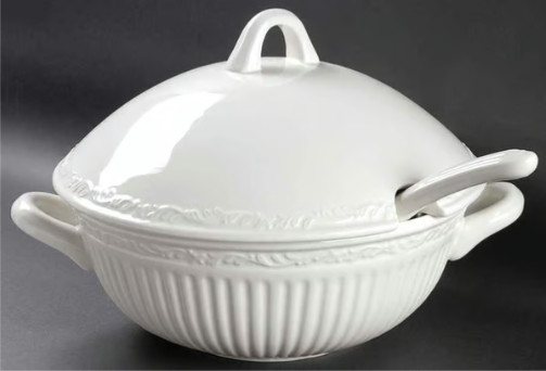 SEALED Vintage Mikasa Italian Countryside Soup Tureen With Ladle CE031/276 SEALED Vintage Mikasa Italian Countryside Soup Tureen With Ladle CE031/276