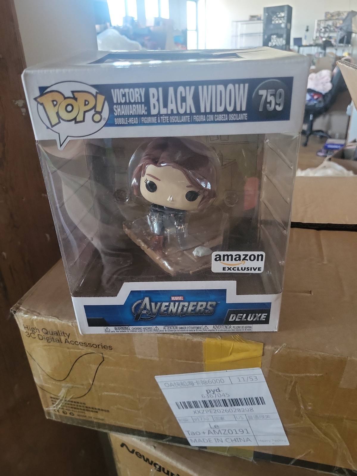 Funko Pop Deluxe: Marvel - Victory Shawarma: Black Widow - Amazon...