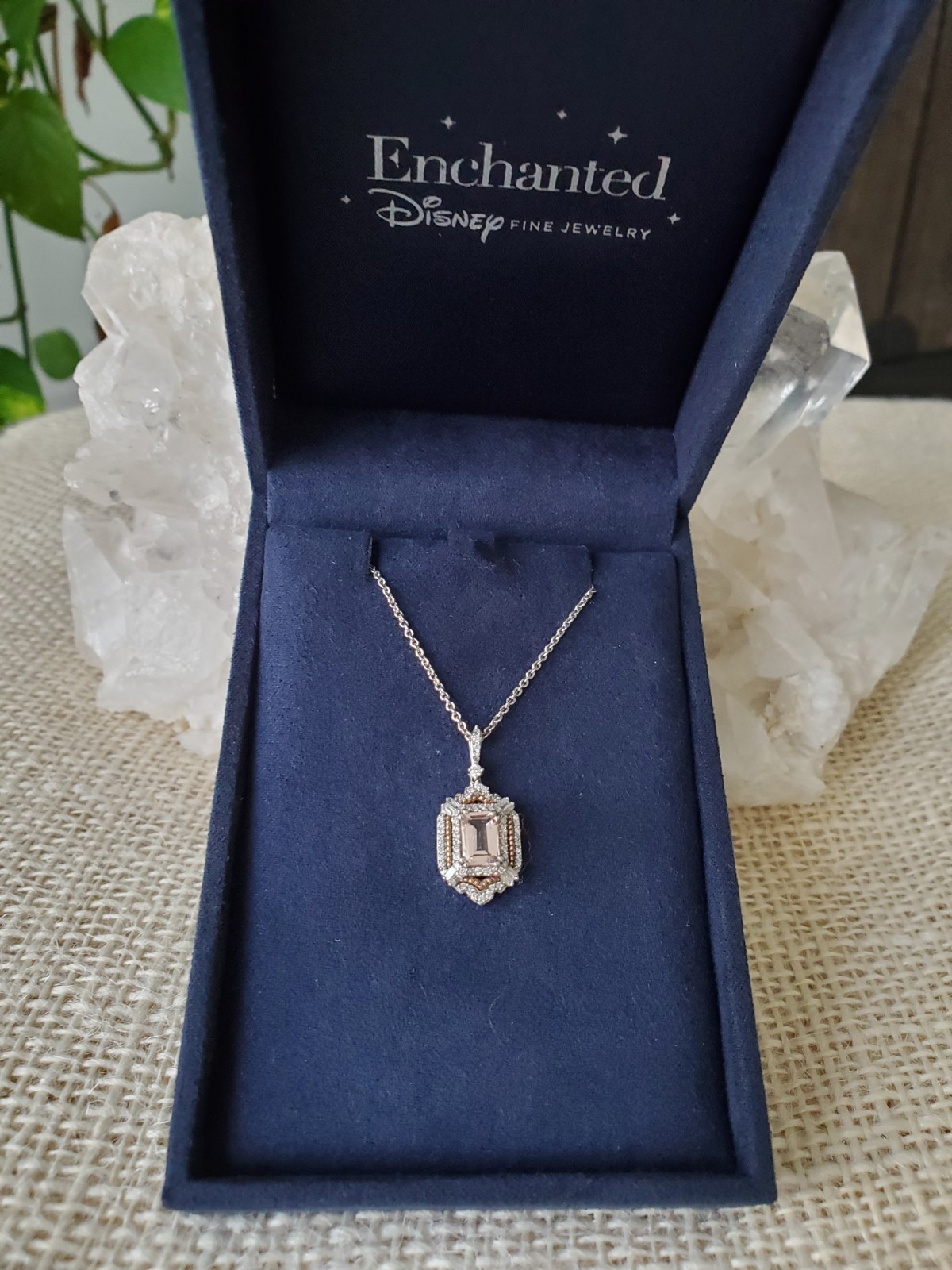 Stunning & rare Enchanted Disney Fine Jewelry Morganite Aurora Pendant - NWOT Stunning & rare Enchanted Disney Fine Jewelry Morganite Aurora Pendant - NWOT