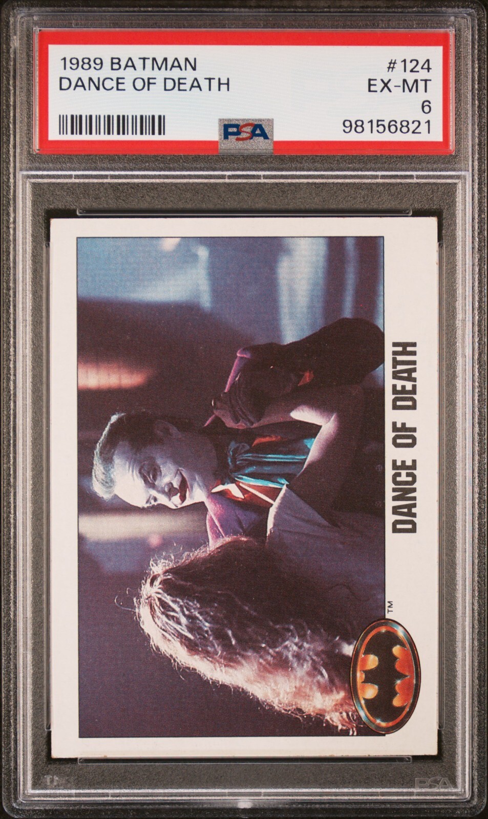 1989 Topps Batman Dance of Death #124 PSA 6 EX-MT 1989 Topps Batman Dance of Death #124 PSA 6 EX-MT