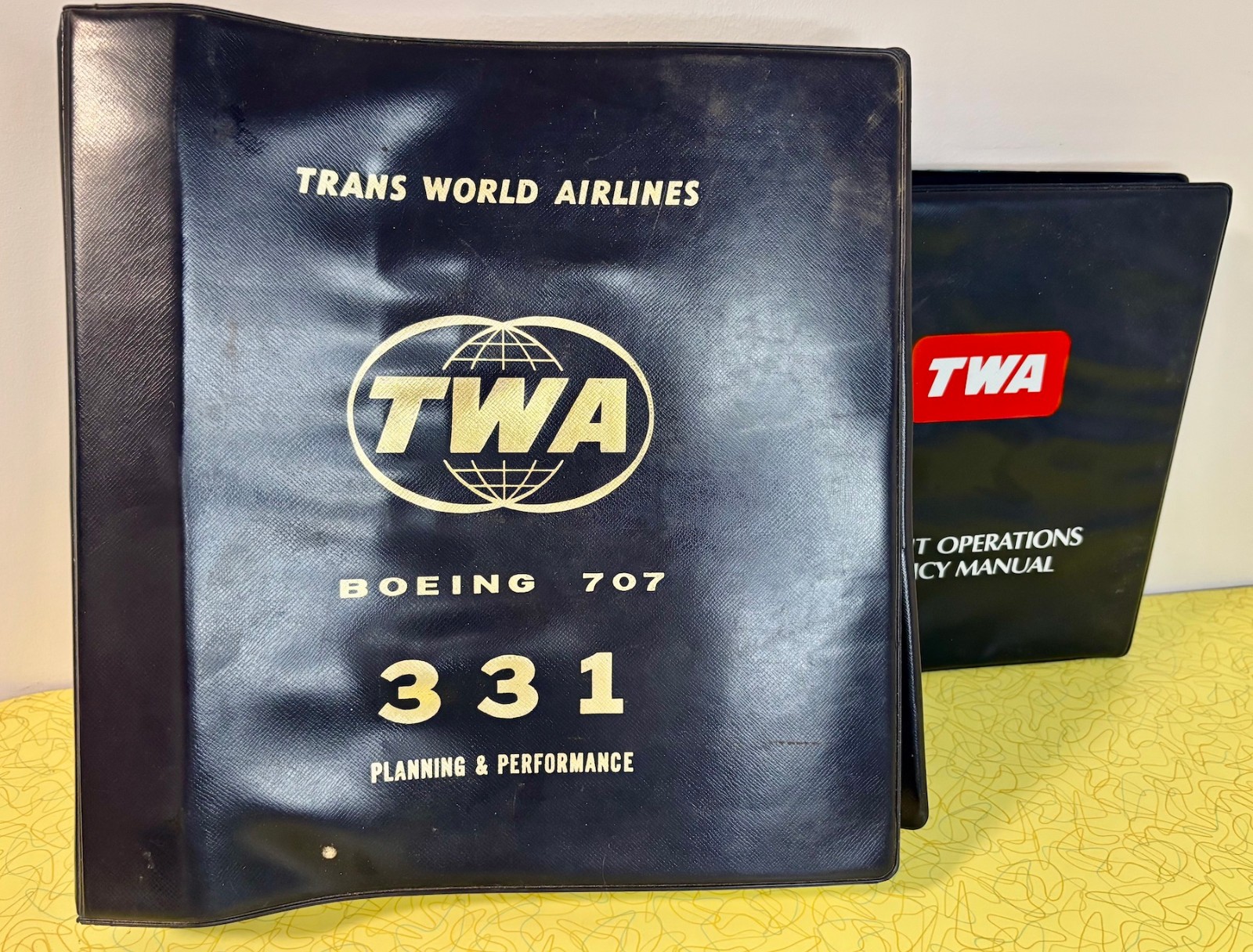 Vintage TWA Boeing 707 Flight Crew Training Manual Binder 1987 1988 Airline Vintage TWA Boeing 707 Flight Crew Training Manual Binder 1987 1988 Airline