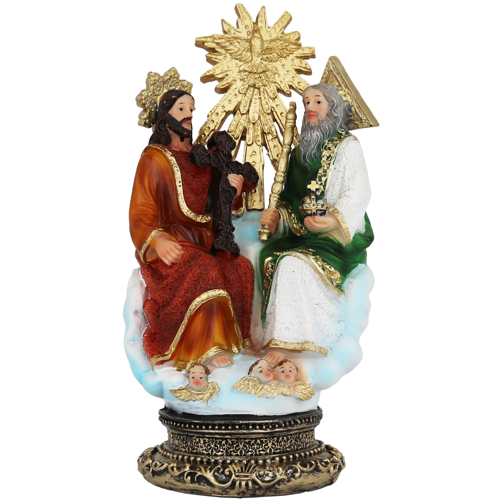 7" Santísima Trinidad Padre, Hijo Y Espíritu Santo Resin Religious Figure 7" Santísima Trinidad Padre, Hijo Y Espíritu Santo Resin Religious Figure