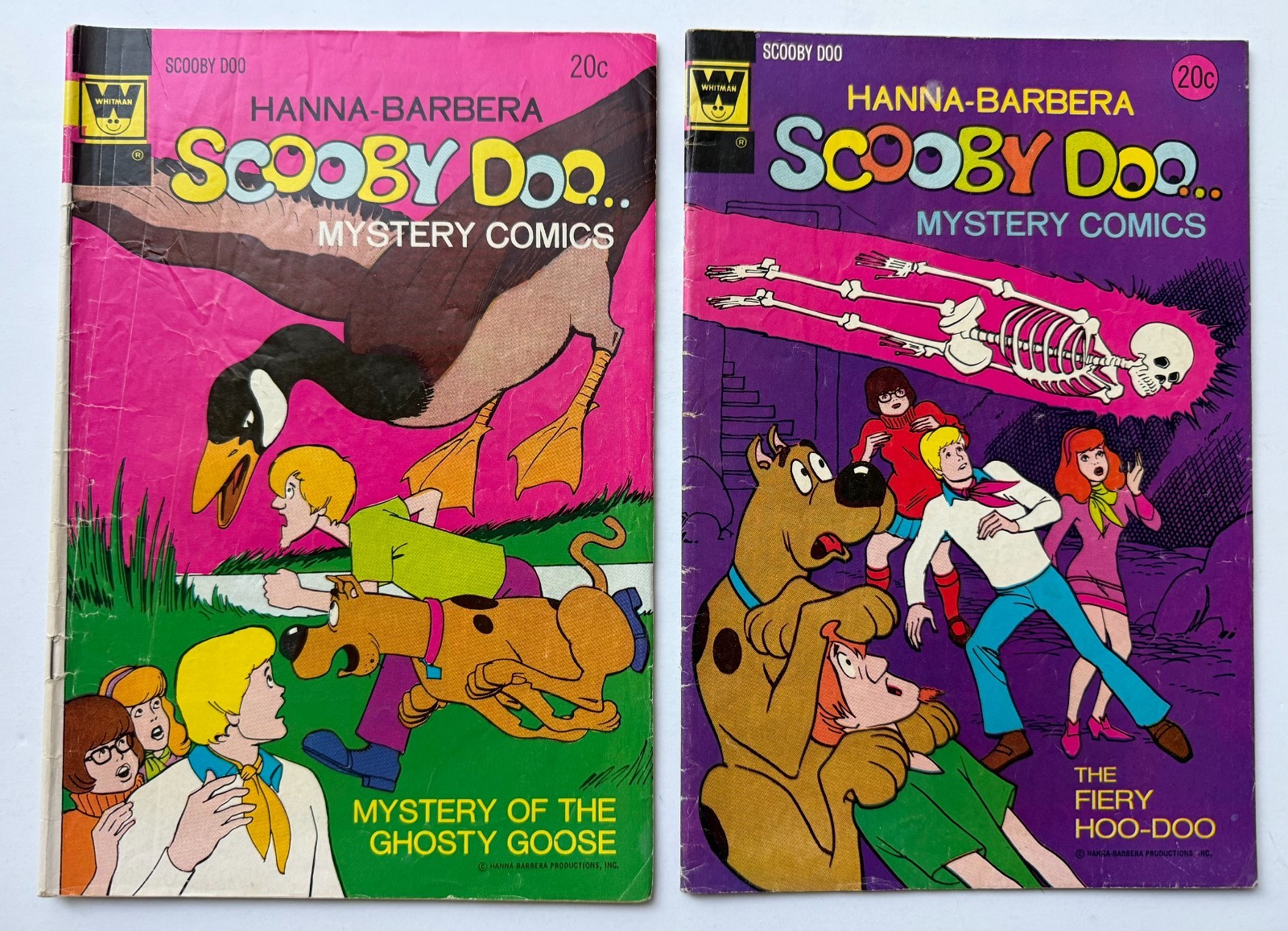 Vintage 1973 Scooby Doo Whitman/Gold Key COMIC BOOK LOT #19 & #20 Lower grade Vintage 1973 Scooby Doo Whitman/Gold Key COMIC BOOK LOT #19 & #20 Lower grade