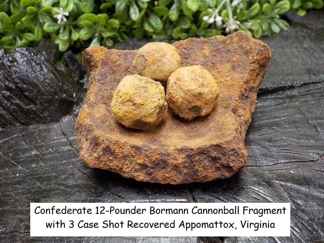 Old Rare Vintage Antique Civil War Relic Confederate Cannonball Frag 3 Case Shot Old Rare Vintage Antique Civil War Relic Confederate Cannonball Frag 3 Case Shot