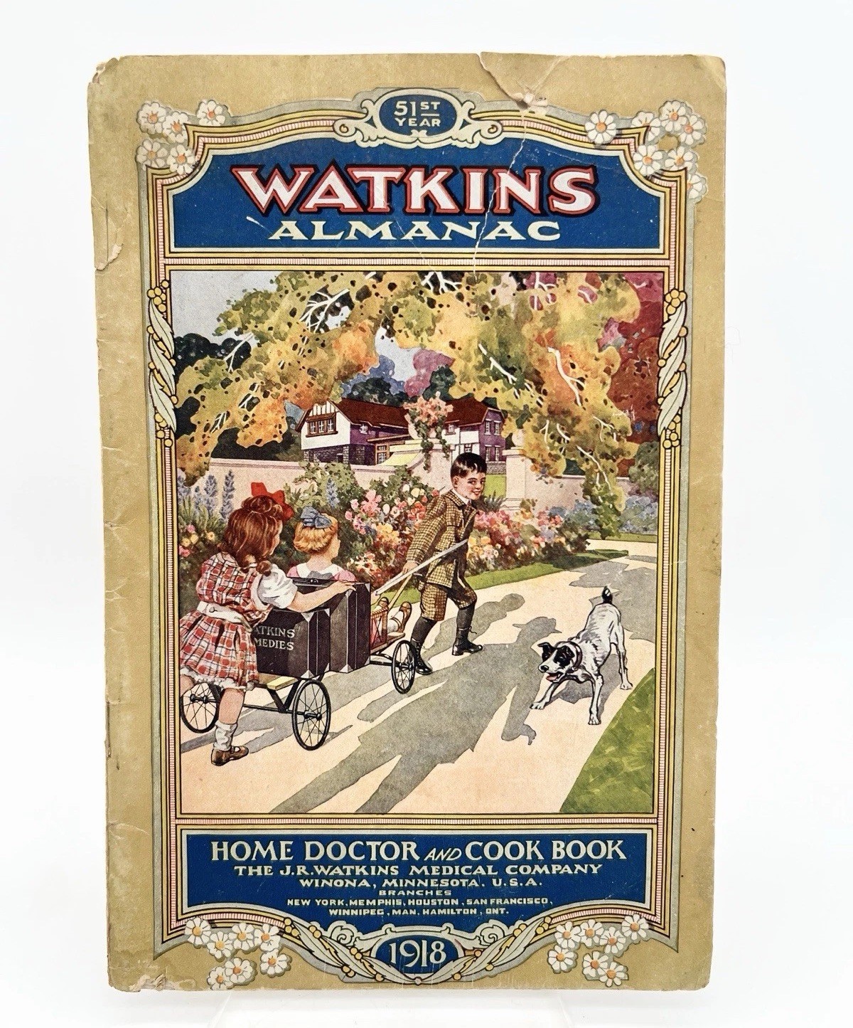 Antique 1918 Watkins Almanac Home Doctor Cookbook Calendar Ripon Wisconsin Antique 1918 Watkins Almanac Home Doctor Cookbook Calendar Ripon Wisconsin