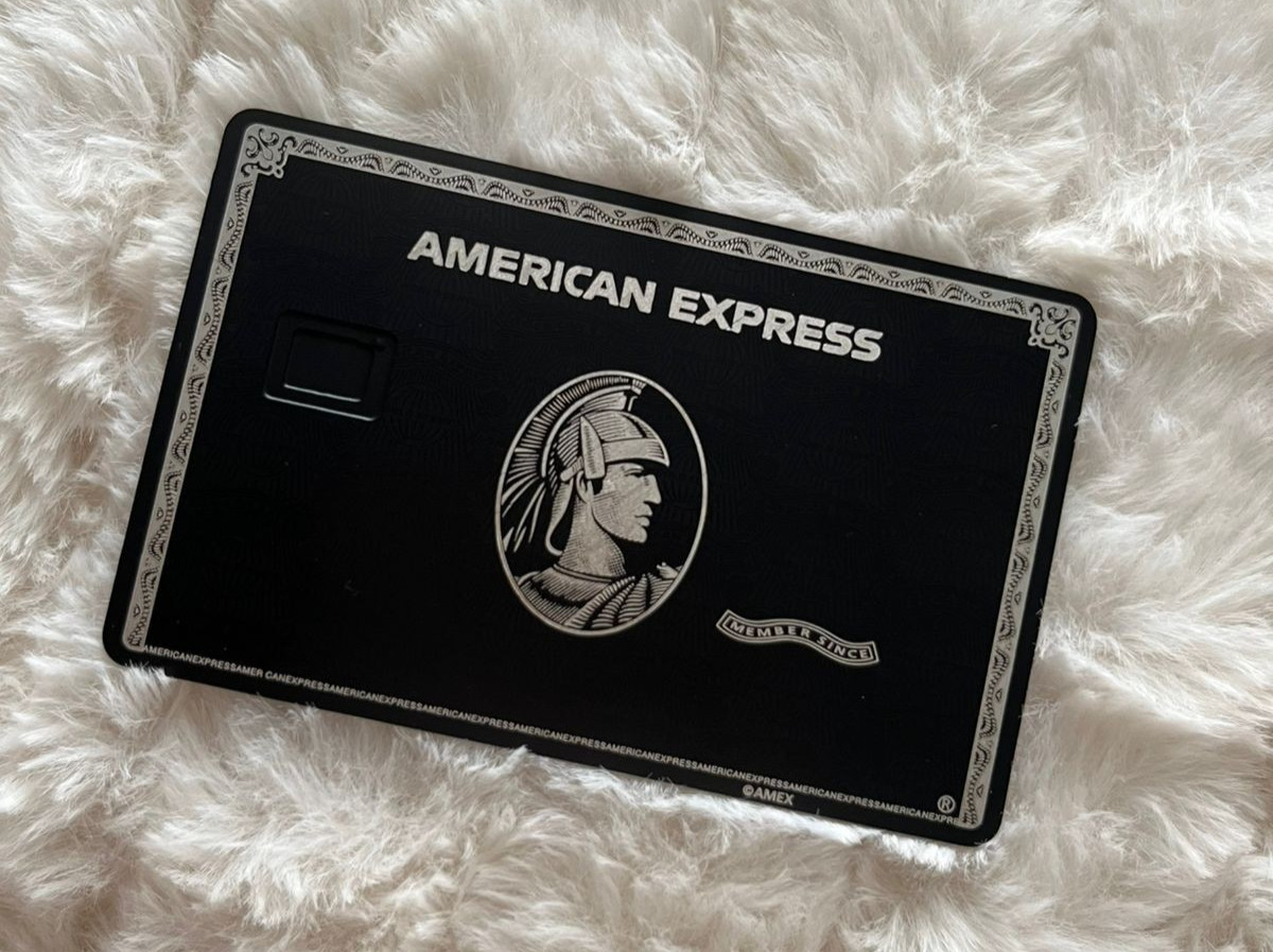 Customizable Metal AMEX Card W Small Chip Slot & Mag Strip - Centurion Design Customizable Metal AMEX Card W Small Chip Slot & Mag Strip - Centurion Design