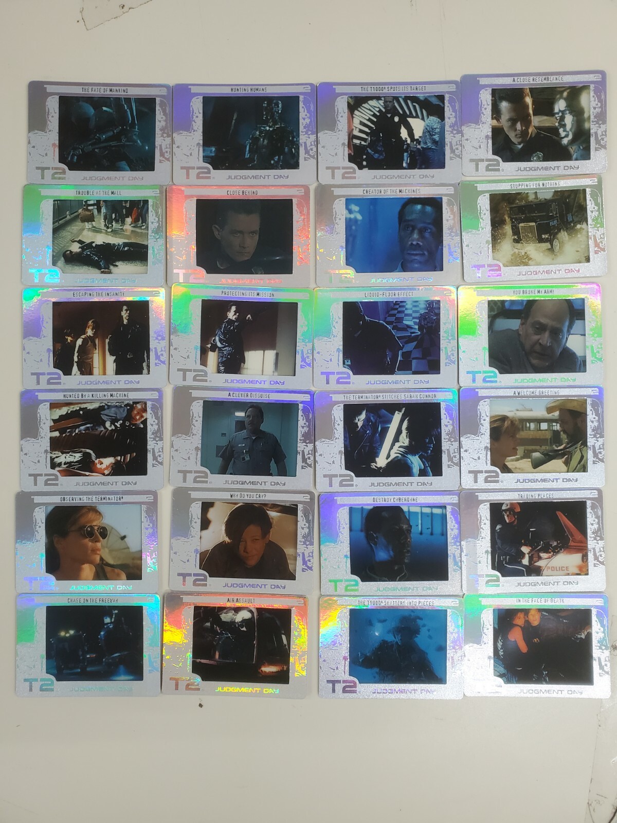 2003 Terminator 2 Judgement Day Film Cards ARTBOX Cybertech Chase set 1-24 2003 Terminator 2 Judgement Day Film Cards ARTBOX Cybertech Chase set 1-24