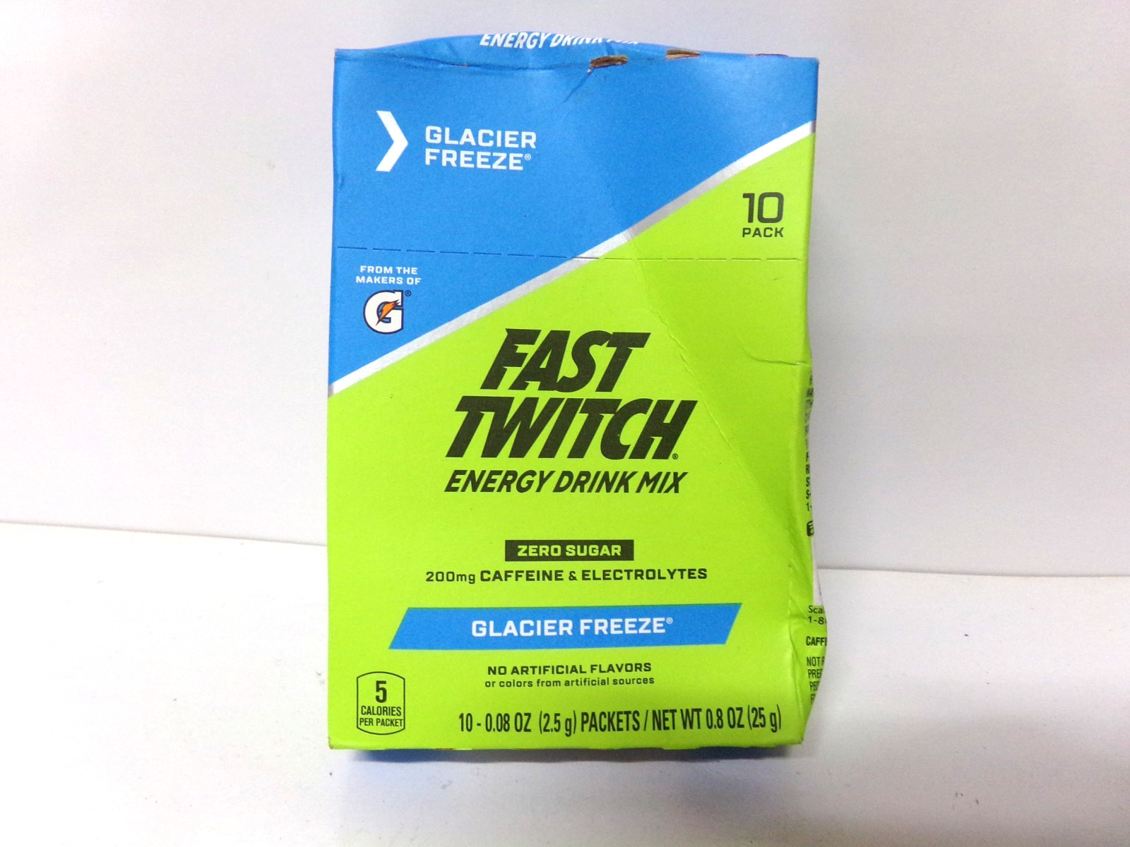 Gatorade 1 Box FAST TWITCH 10 Powder Sticks ~ GLACIER FREEZE Caffeine 2026 READ Gatorade 1 Box FAST TWITCH 10 Powder Sticks ~ GLACIER FREEZE Caffeine 2026 READ