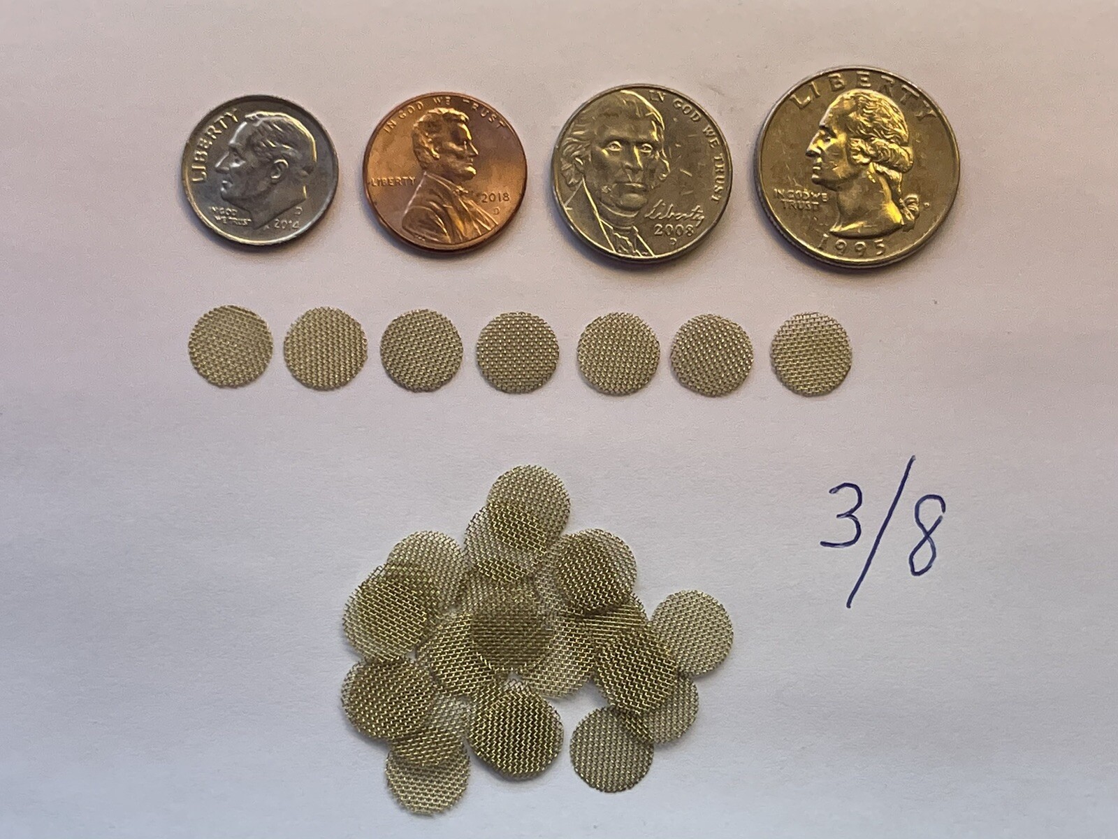 27 Count Brass Pipe Screens (3/8”) 0.375”, HIGHEST QUALITY USA 27 Count Brass Pipe Screens (3/8”) 0.375”, HIGHEST QUALITY USA