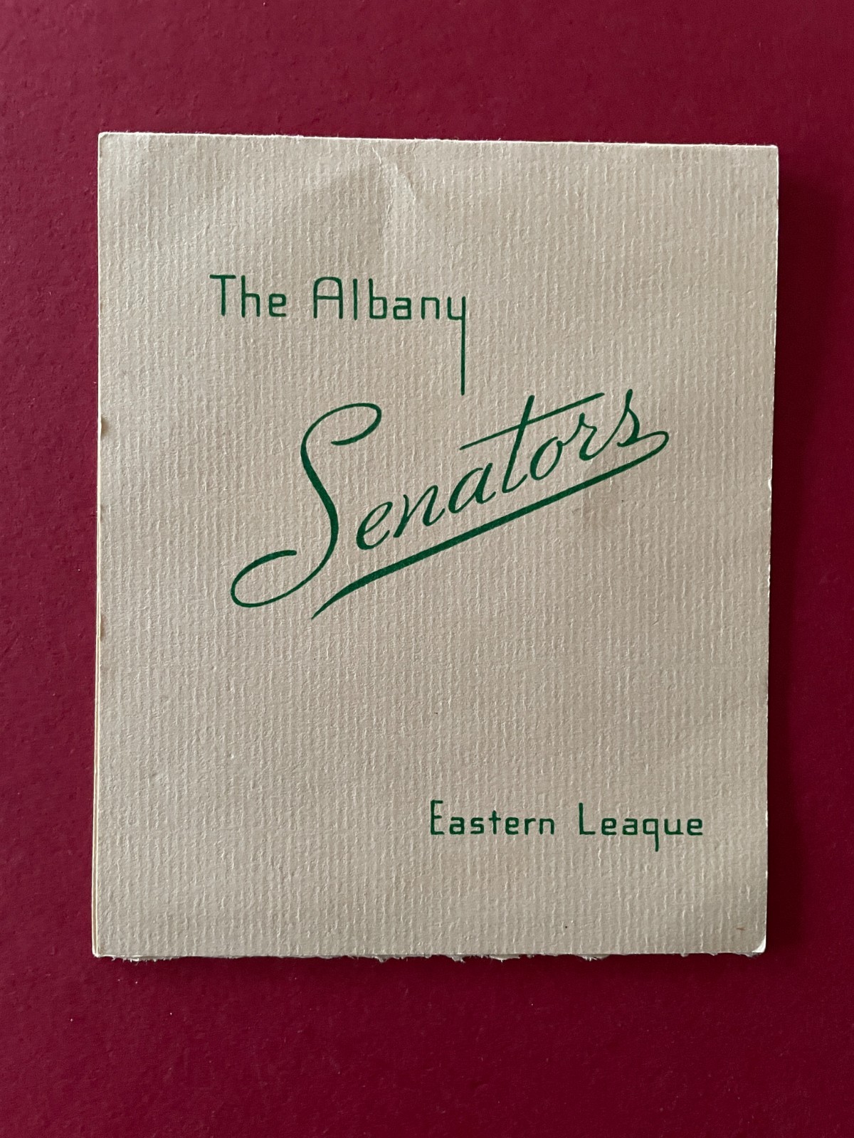 1938 The Albany Senators - Eastern League - Art Deco Christmas / Holiday Card 1938 The Albany Senators - Eastern League - Art Deco Christmas / Holiday Card