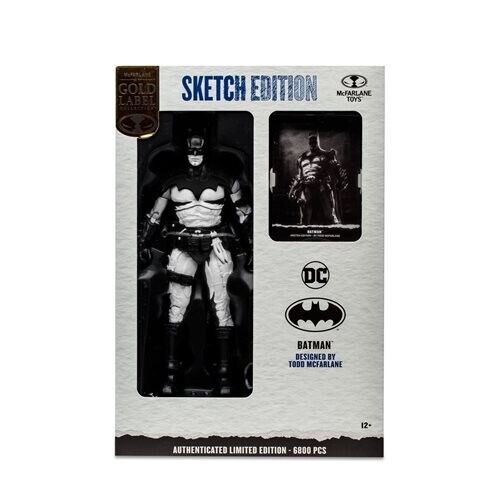 DC Multiverse BATMAN BY TODD MCFARLANE Sketch Edition Gold Label Exclusive COA