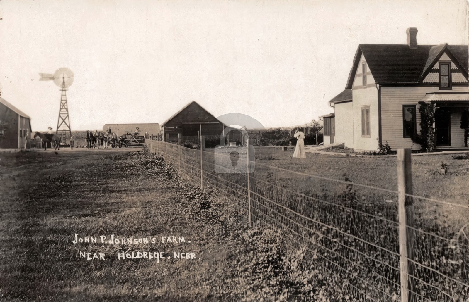 Holdrege Nebraska NE John P. Johnson Farm RPPC Photo Postcard COPY Holdrege Nebraska NE John P. Johnson Farm RPPC Photo Postcard COPY