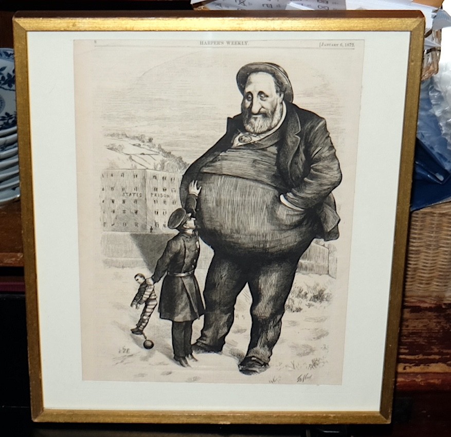 Original Full Page Engraving Harpers Weekly by Thomas Nast--Boss Tweed 1872 Original Full Page Engraving Harpers Weekly by Thomas Nast--Boss Tweed 1872