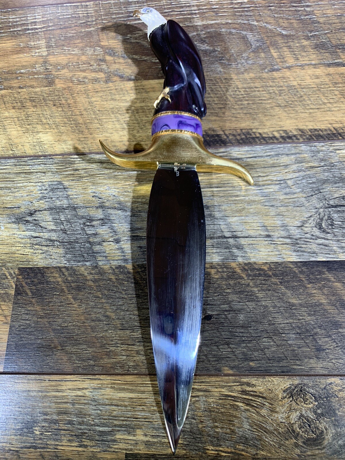 15" Franklin Mint Eagle Knife Crafted In Malaysia