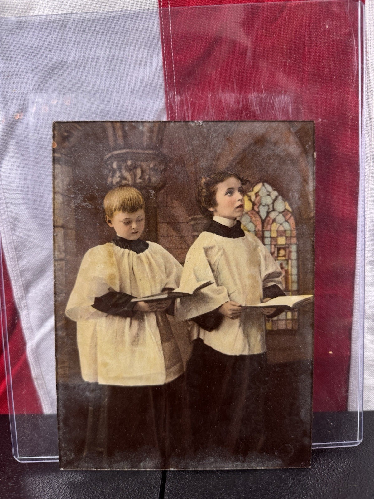 Unique Altar Servers Choir Boys Catholic Church Image On Glass- App 6”x8” Unique Altar Servers Choir Boys Catholic Church Image On Glass- App 6”x8”