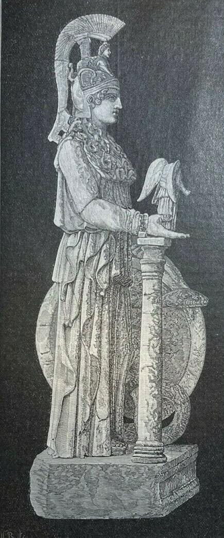 1883 Ancient Greece Discovery of the Athena Parthenos Statue 1883 Ancient Greece Discovery of the Athena Parthenos Statue