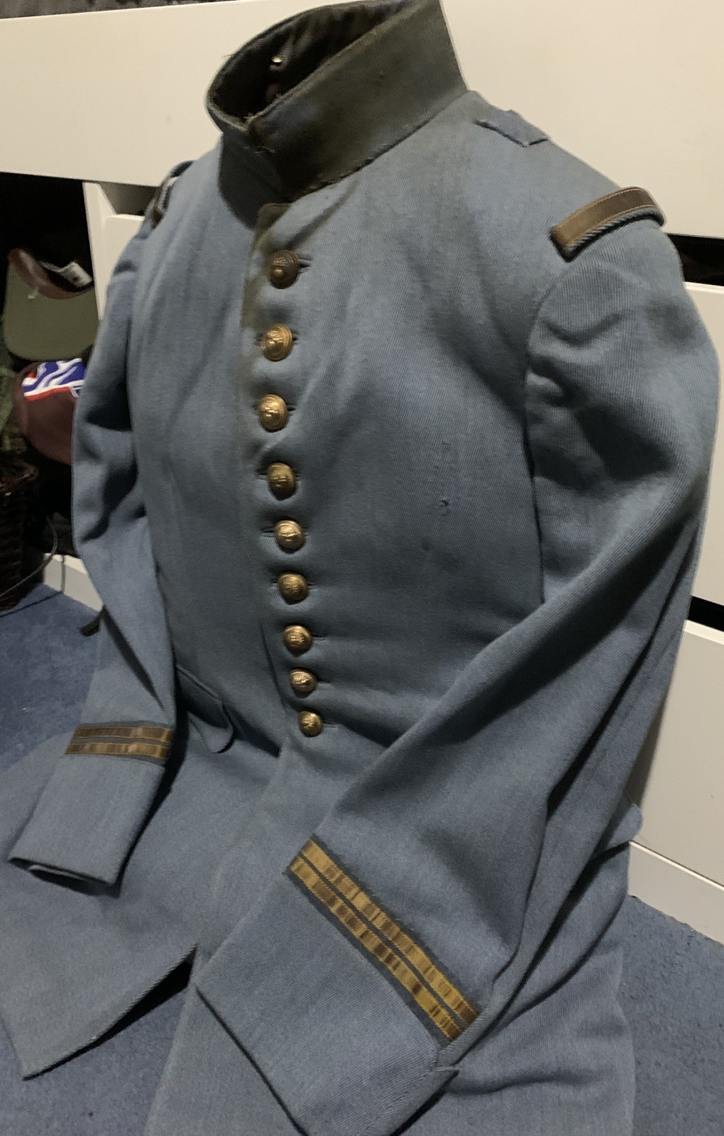 Original Rare WW1/ Early 20th C. Horizon Blue French Officer’s Tunic Infantry Original Rare WW1/ Early 20th C. Horizon Blue French Officer’s Tunic Infantry