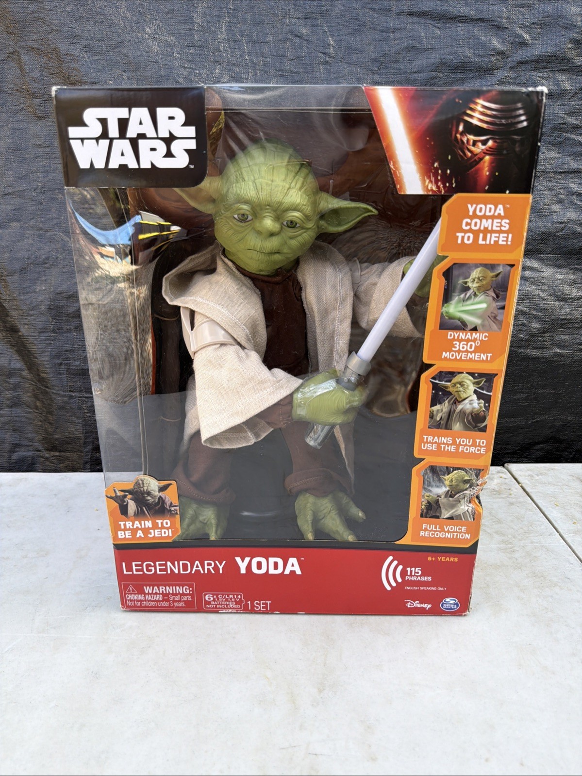 Legendary Animated Yoda 16" Tall 115 Phrases Spinmaster NEW in Box