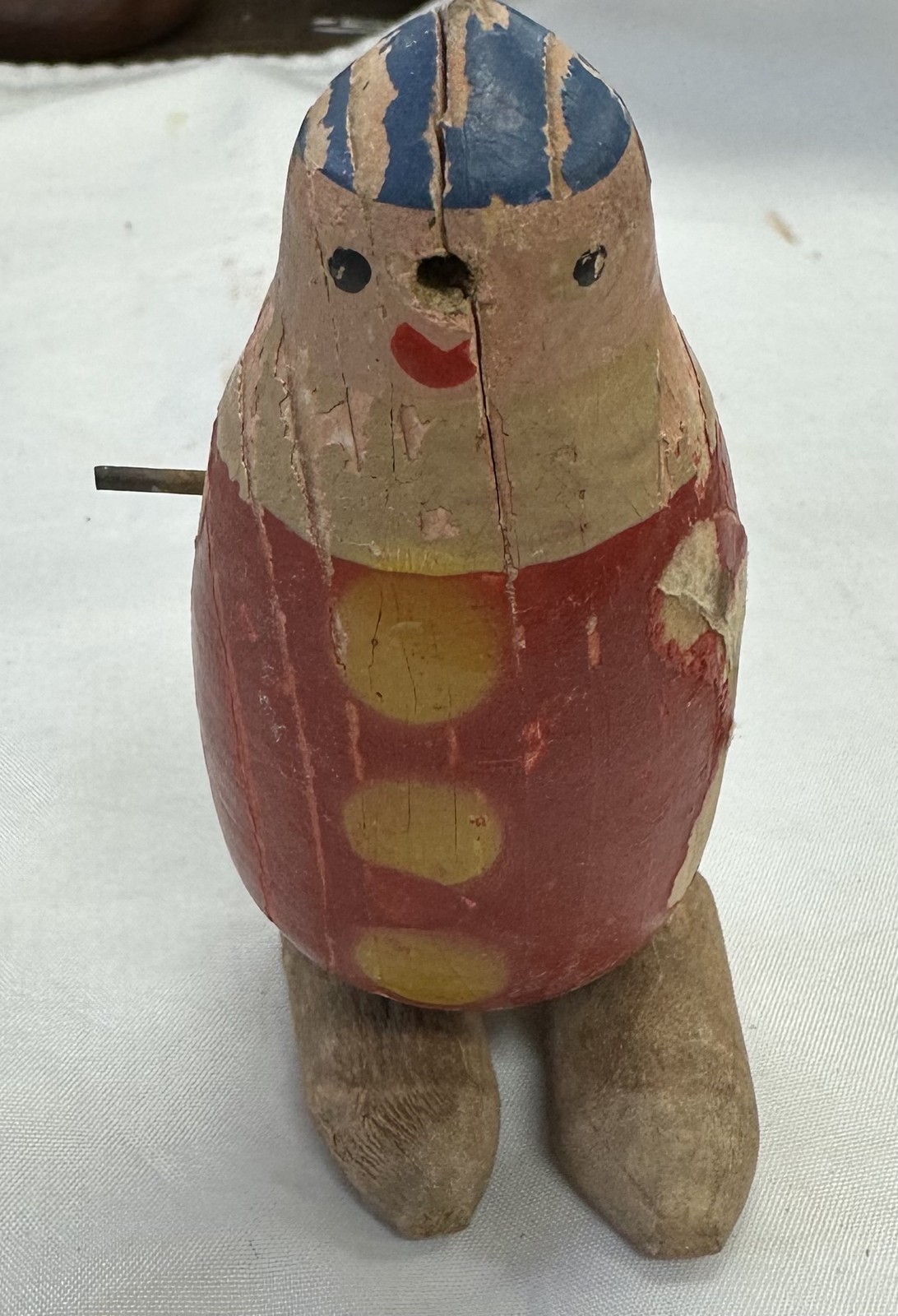 1933 Chicago World's Fair Czechoslovak Exhibit Wooden Figure Souvenir
