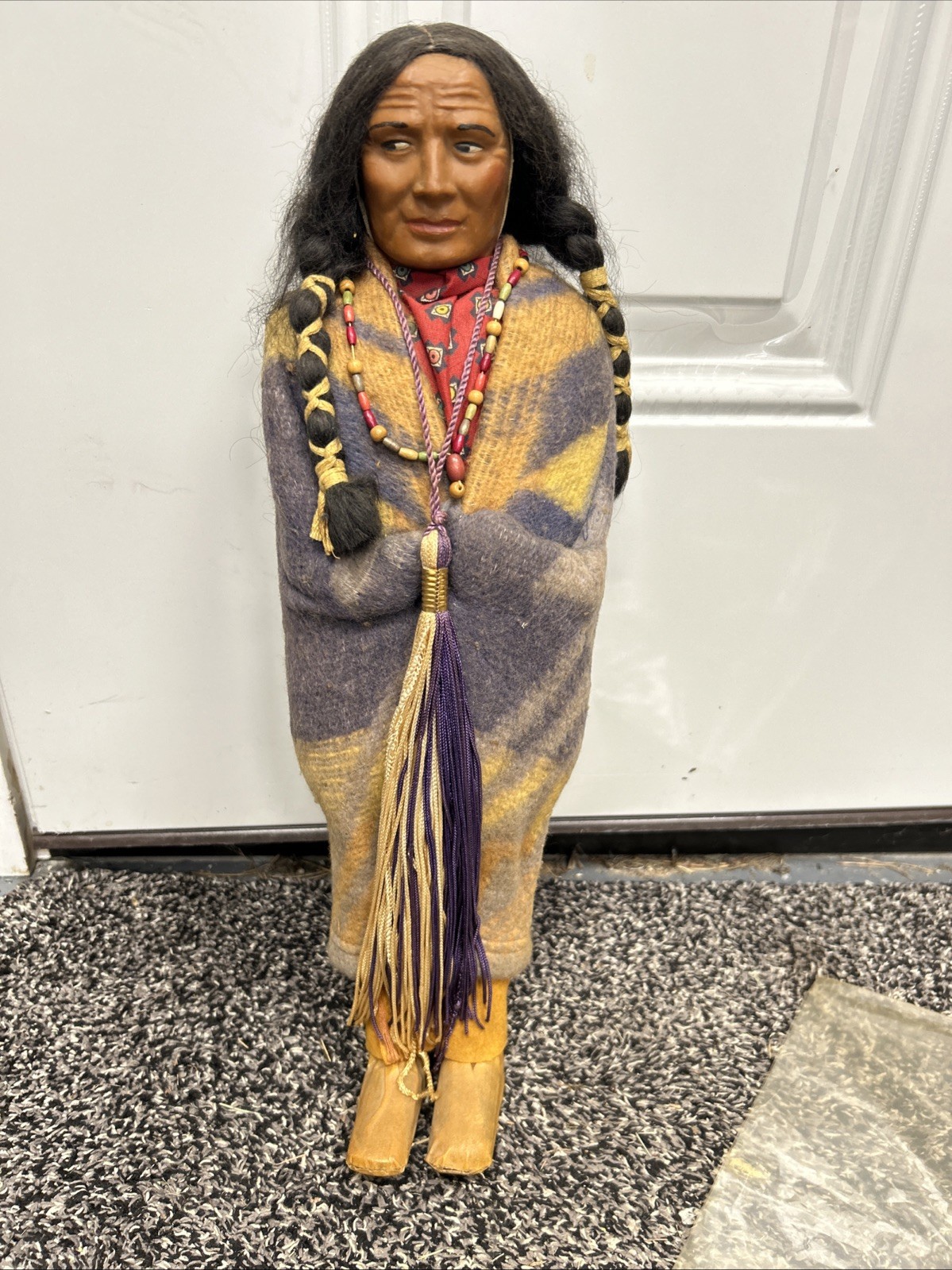 Vintage Skookum Native American Doll 15” Vintage Skookum Native American Doll 15”