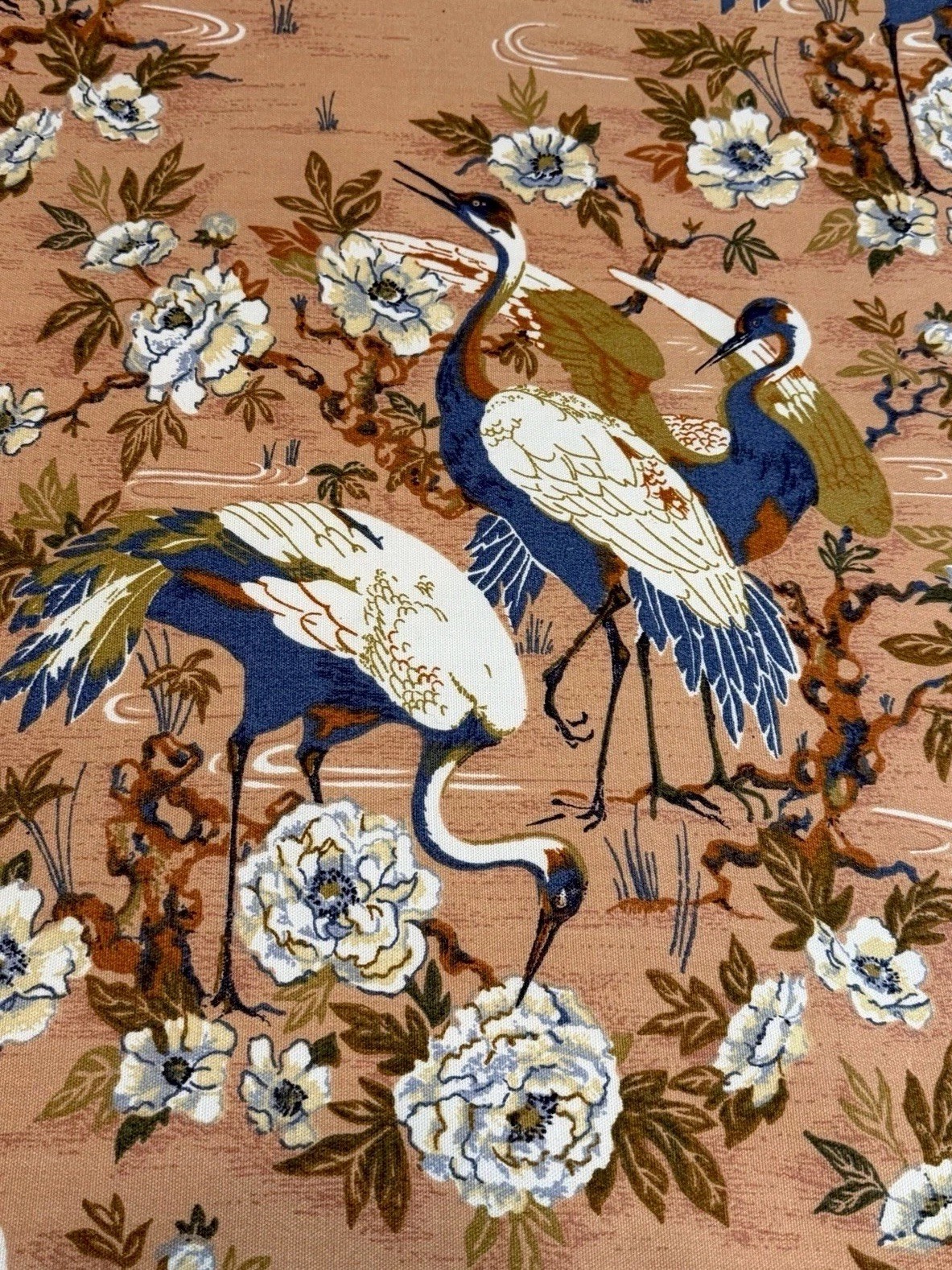 Vintage 70’s Gabrielle Cie Fab 9. 3/4–Yds 54”Wd Chinoiserie Upholstery Exlnt Vintage 70’s Gabrielle Cie Fab 9. 3/4–Yds 54”Wd Chinoiserie Upholstery Exlnt