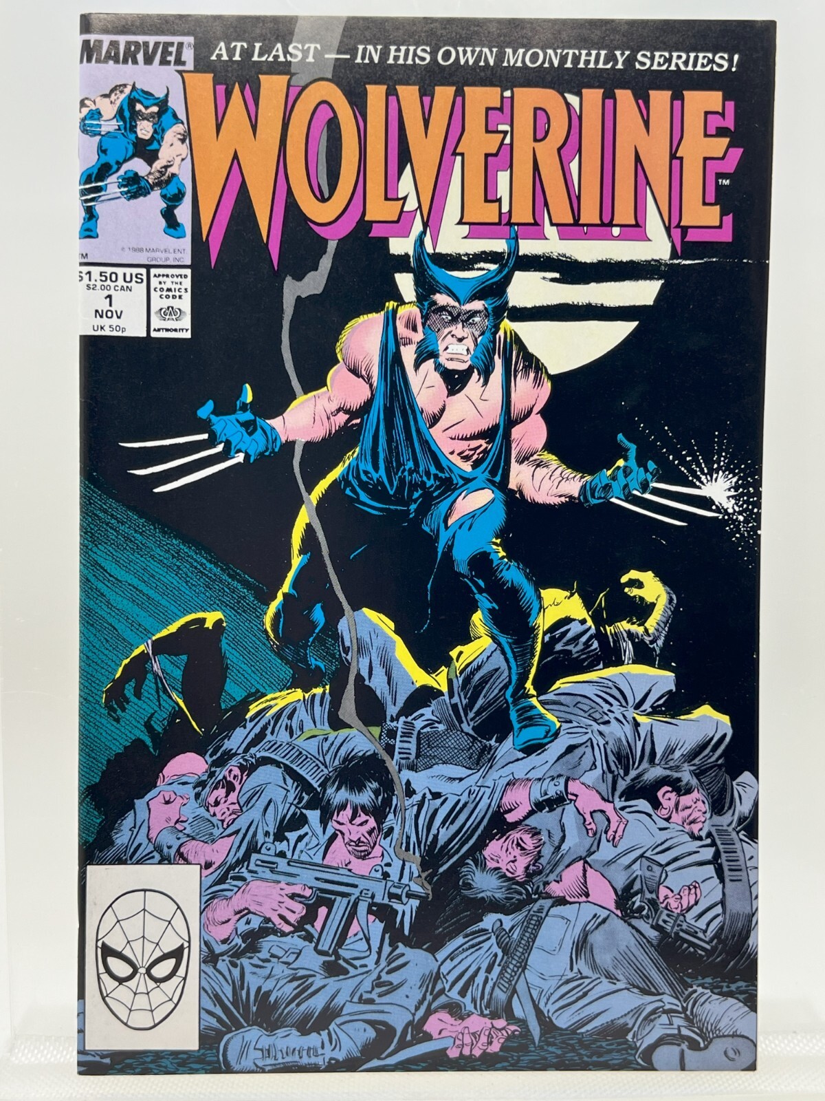 Wolverine 1 ~Est.High Grade ~W pgs ~High Reflective Cvr~1st app.Patch ~Key Wolverine 1 ~Est.High Grade ~W pgs ~High Reflective Cvr~1st app.Patch ~Key