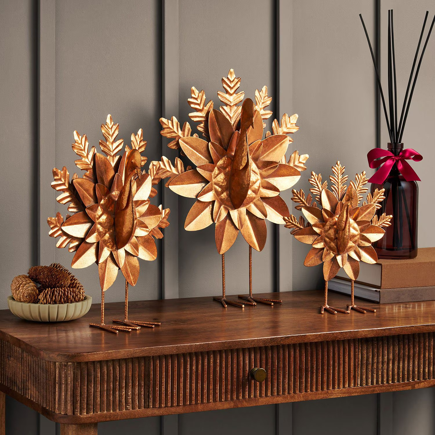 Member's Mark Metal Turkey Décor, Set of 3 Member's Mark Metal Turkey Décor, Set of 3