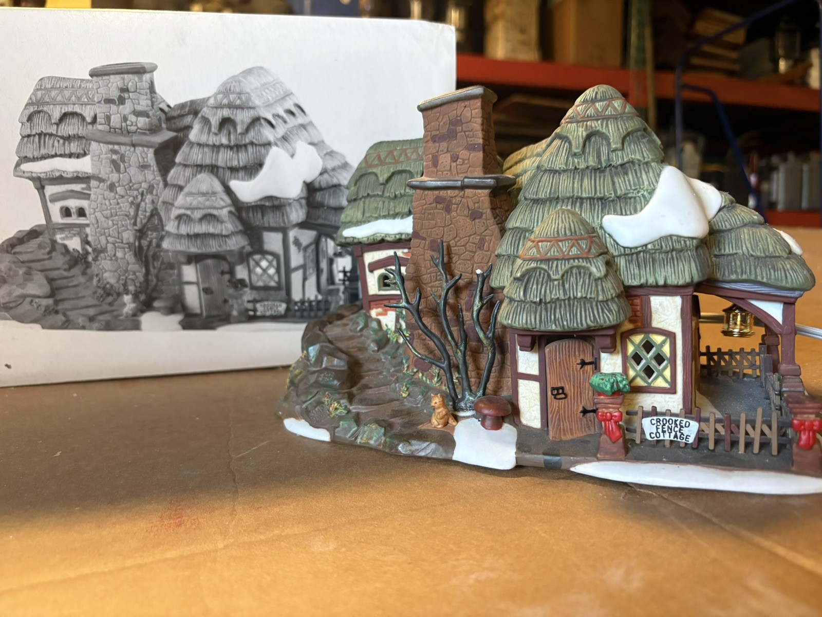 Dept 56 Dickens' Heritage Village CROOKED FENCE COTTAGE #58304 Lighted Dept 56 Dickens' Heritage Village CROOKED FENCE COTTAGE #58304 Lighted