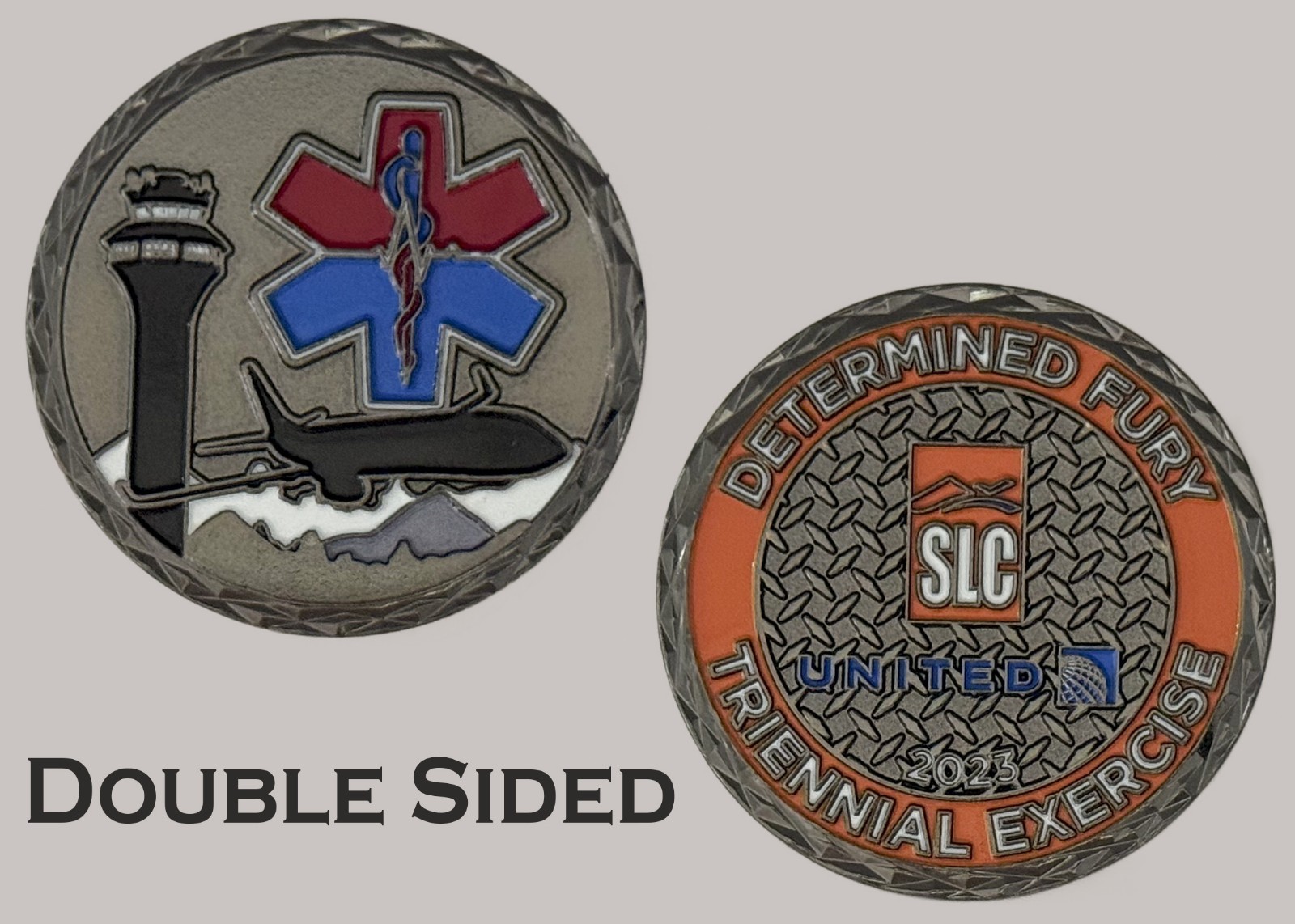 SLC Determined Fury Airport EMS Emergency Response Challenge Coin  J#26