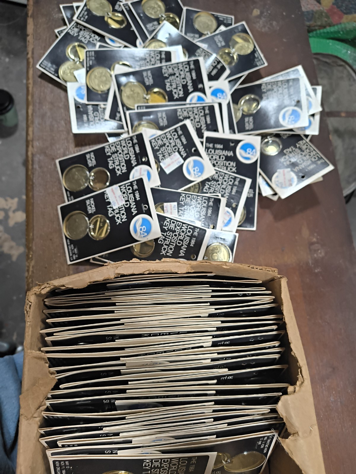 VINTAGE 84' Louisiana World Exposition Key Tags Bulk Wholesale Dealer Lot NOS 35 VINTAGE 84' Louisiana World Exposition Key Tags Bulk Wholesale Dealer Lot NOS 35