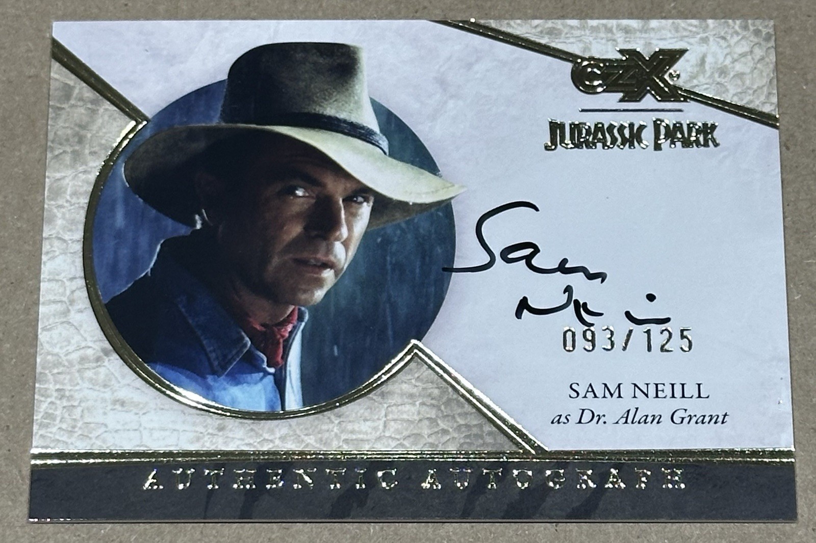 2026 CRYPTOZOIC JURASSIC PARK CZX SAM NEILL AS DR ALAN GRANT AUTO 093/125 2026 CRYPTOZOIC JURASSIC PARK CZX SAM NEILL AS DR ALAN GRANT AUTO 093/125