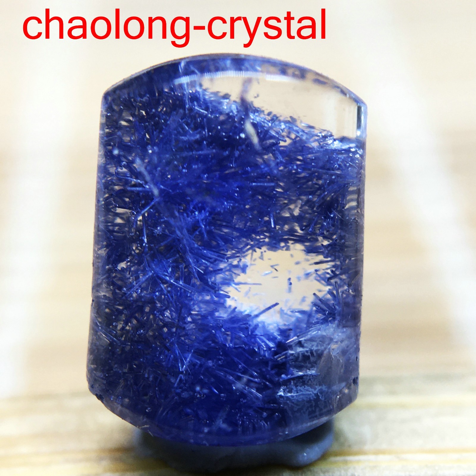1.8Ct Very Rare NATURAL Beautiful Blue Dumortierite Quartz Crystal Pendant