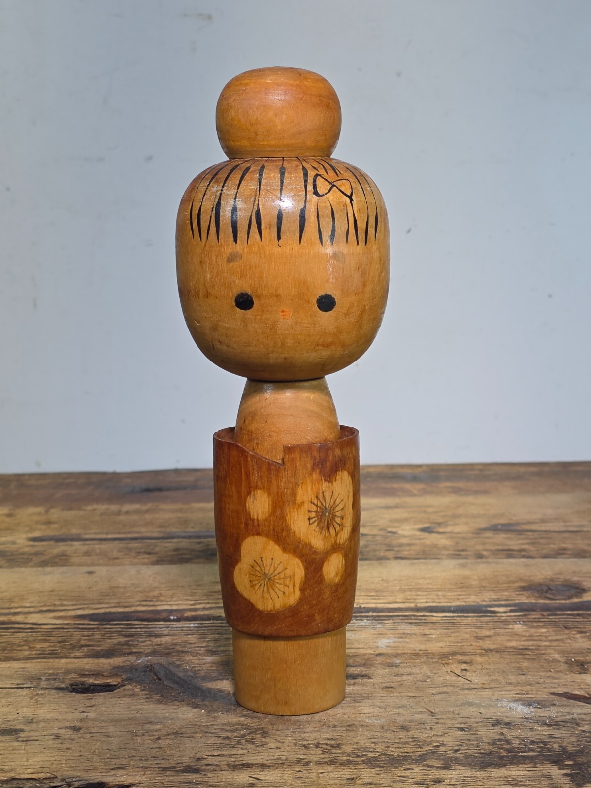 Vintage Masami Miyajima Sosaku Kokeshi Signed Disciple of Muhitsu Miyajima 9.5" Vintage Masami Miyajima Sosaku Kokeshi Signed Disciple of Muhitsu Miyajima 9.5"