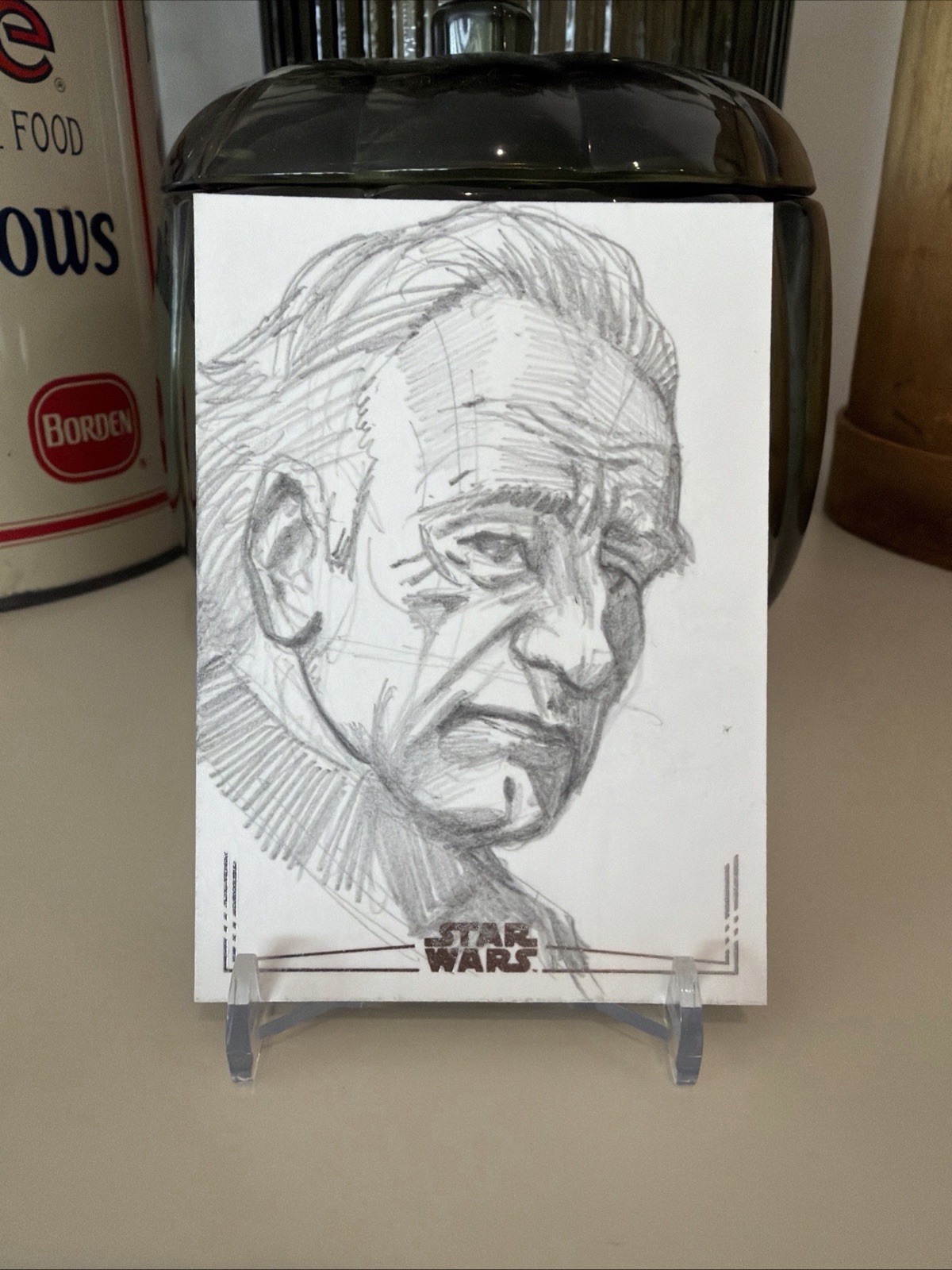 2026 Topps Chrome Star Wars Chancellor Palpatine Sketch 1/1 Auto by Allen Geneta