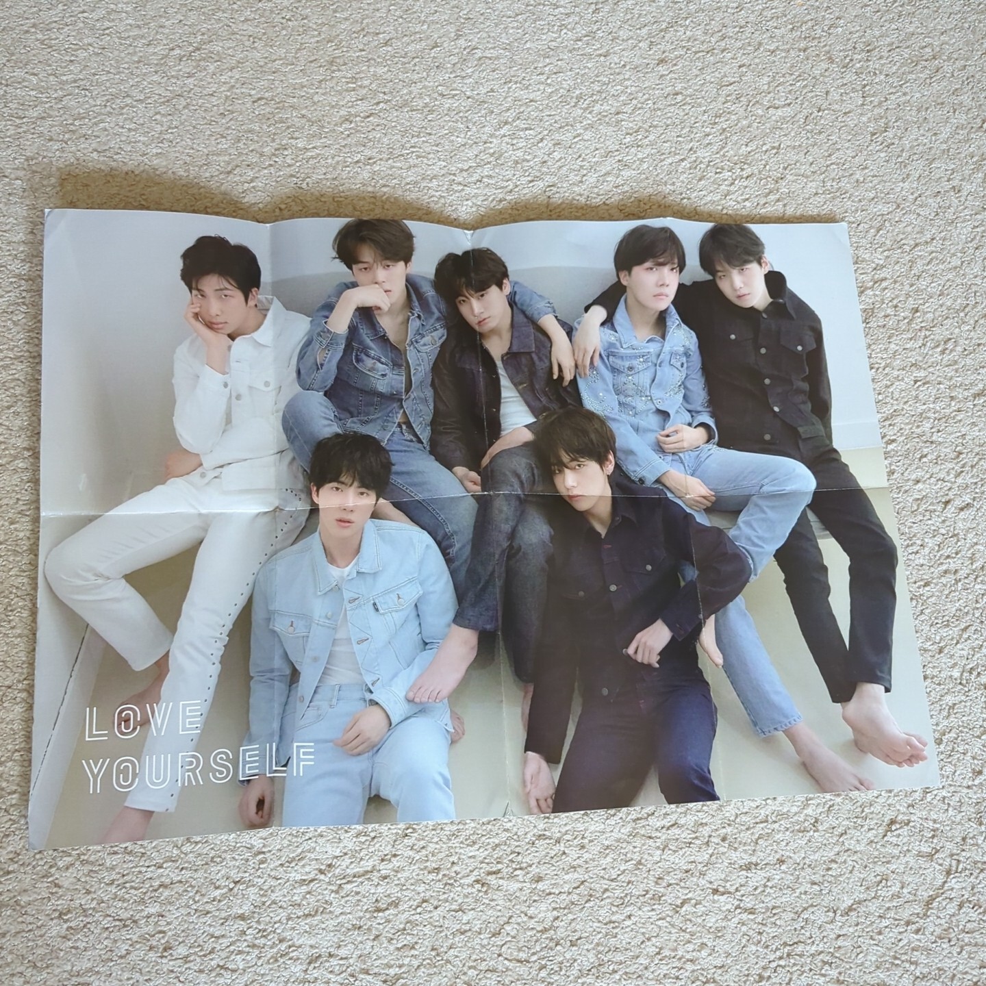 BTS Bangtan Boys Love Yourself 16.25" x 23.25" Official Folded Poster 